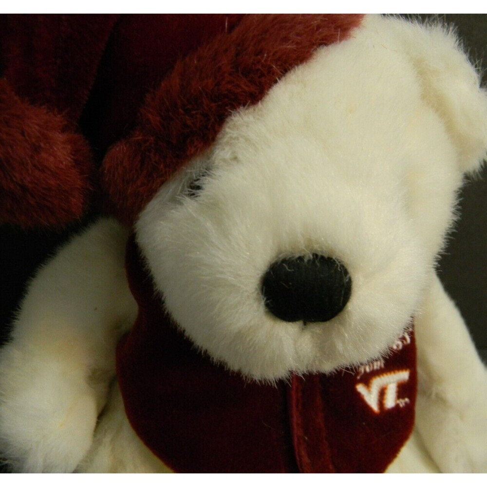 Greetings from VT Virginia Tech Teddy Bear The Mascot Factory Christmas Plush - Picture 3 of 5
